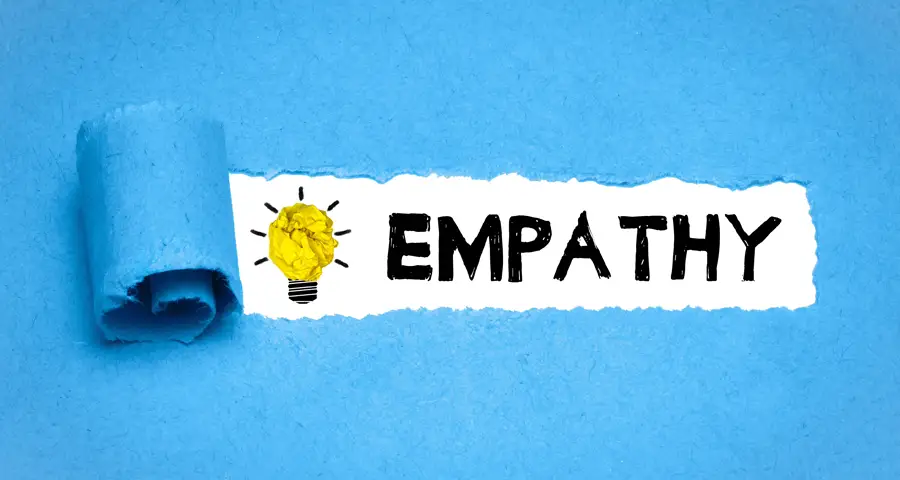cartel de empatía con bombilla